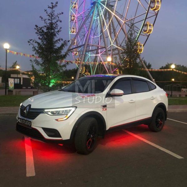 Renault Arkana (2019 г.в.). Подсветка днища автомобиля