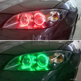 Mazda 3. RGB “глазки”