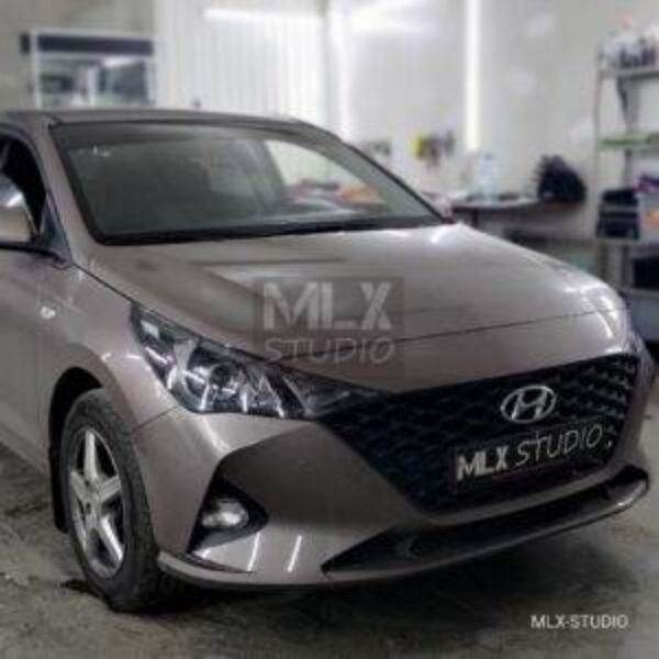 Hyundai Solaris (2021 г.в.). Линзование светодиодными линзами